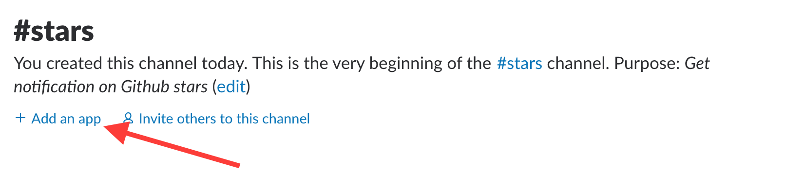 Slack Add an app