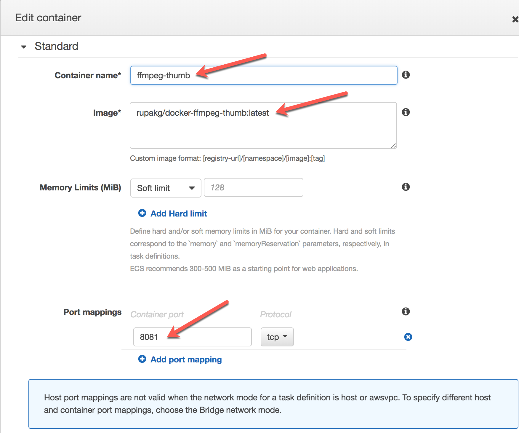 Configure Container