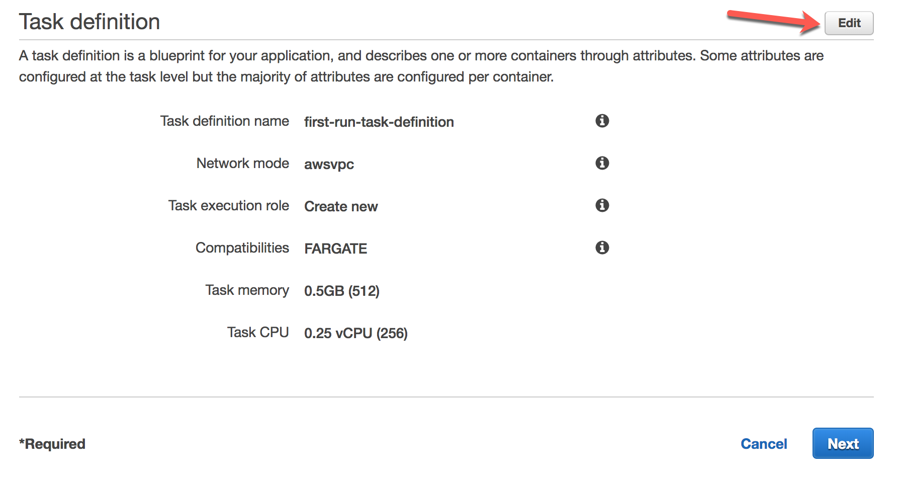 Task definition
