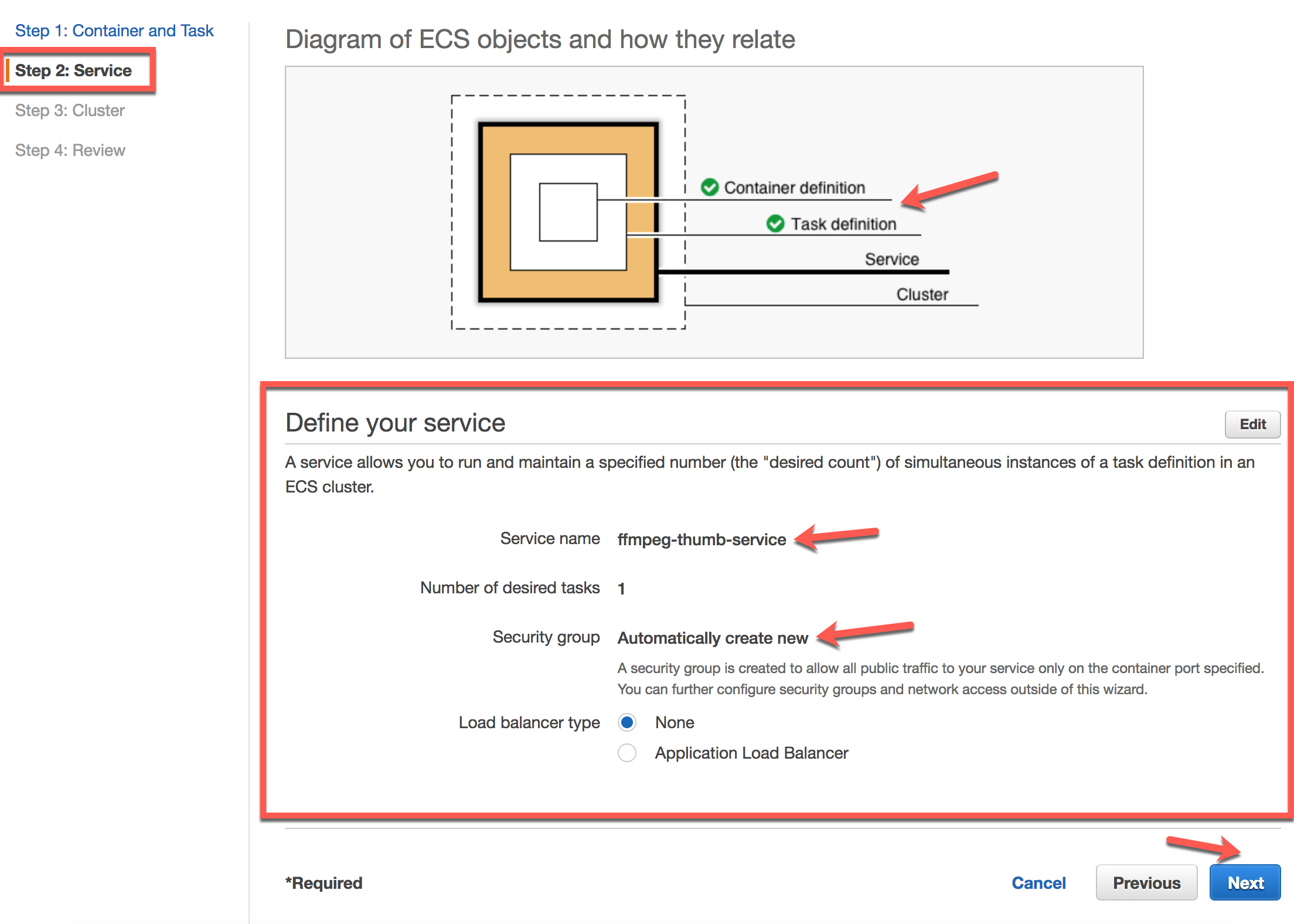 Create Service