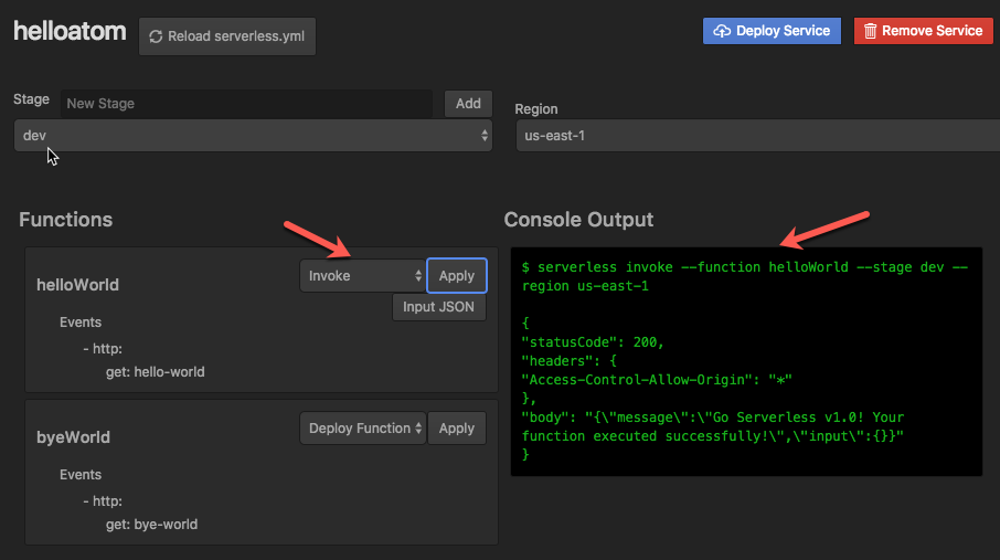 Invoking a function