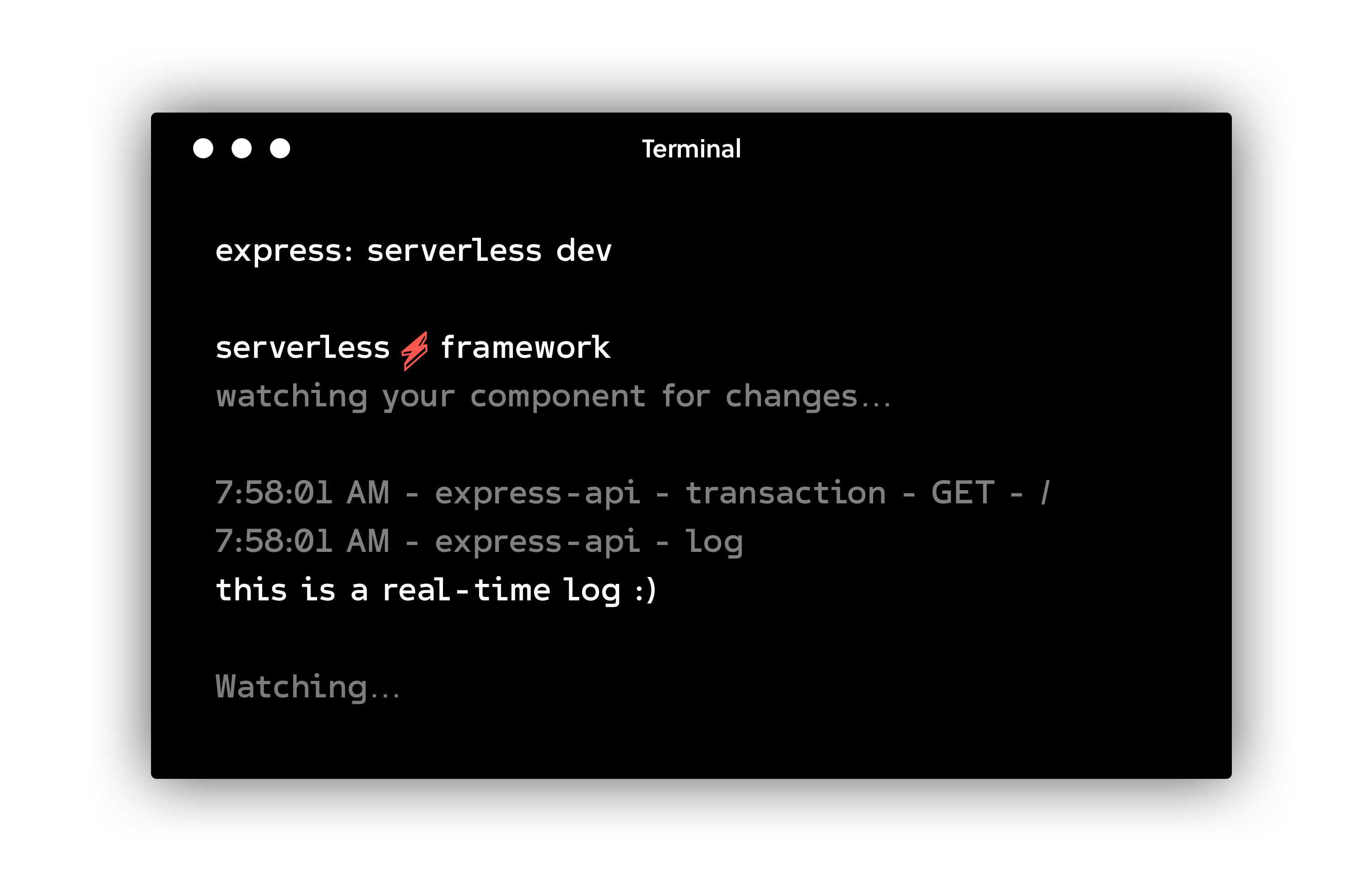 Serverless Dev Mode