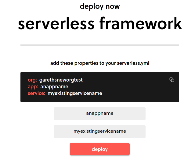 Create App Form