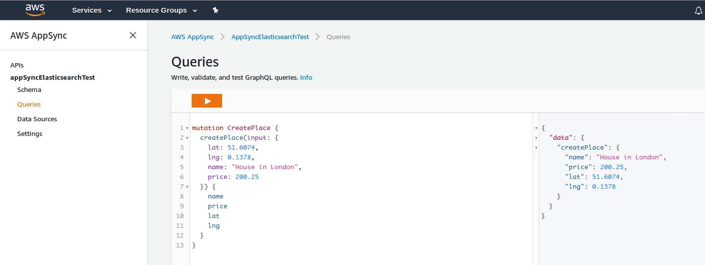 London GraphQL Mutation
